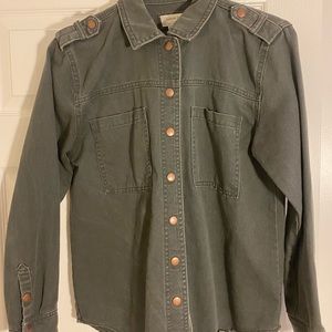 Gray denim jacket
